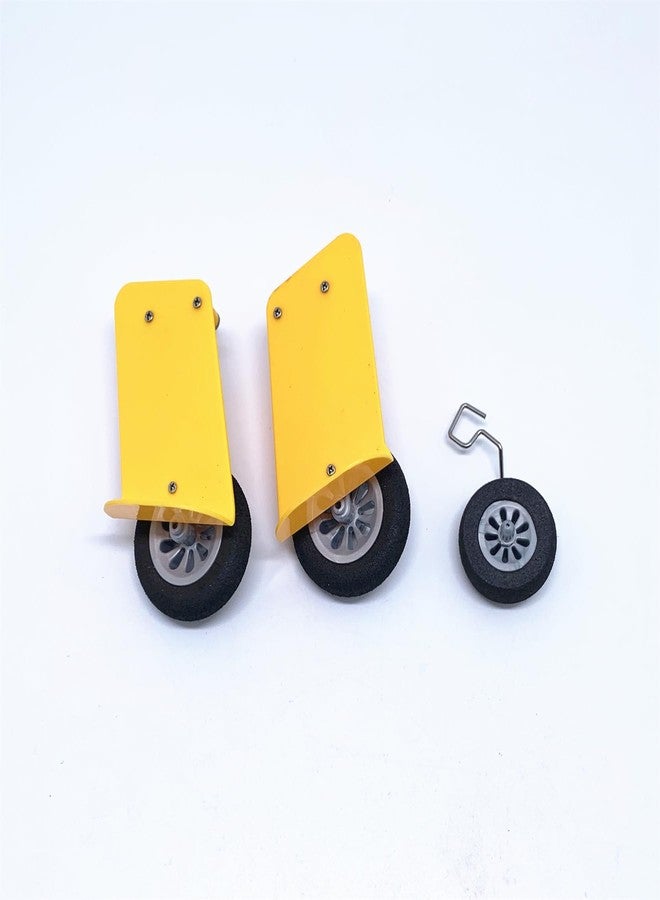 KingVal Replacement Landing Gear Propeller Fairing RC Parts Combo Compatible with WLtoys XK A300 RC Airplane Glider (Yellow) - Image 4
